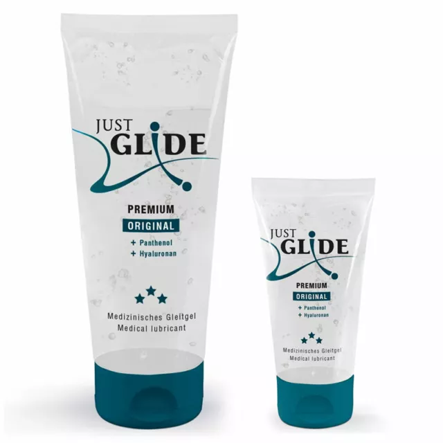 Just Glide Premium Intimate Lubricante Sensación Natural Base de Agua 50ml 200ml