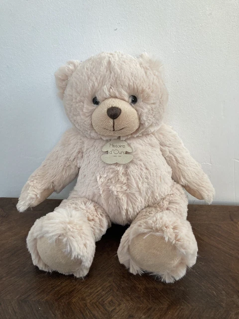 Doudou peluche ours beige HISTOIRE D'OURS 30Cm