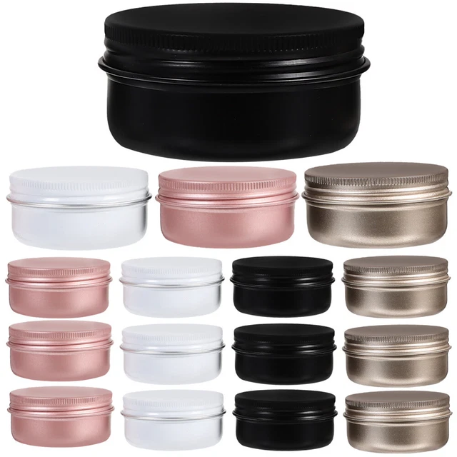 20pcs Round Aluminum Box Empty Jewelry Storage Case Small Aluminum Soap Boxes
