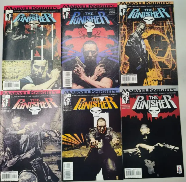 The Punisher #1-6 Marvel Knights 2001/02 Comic Books VF/NM
