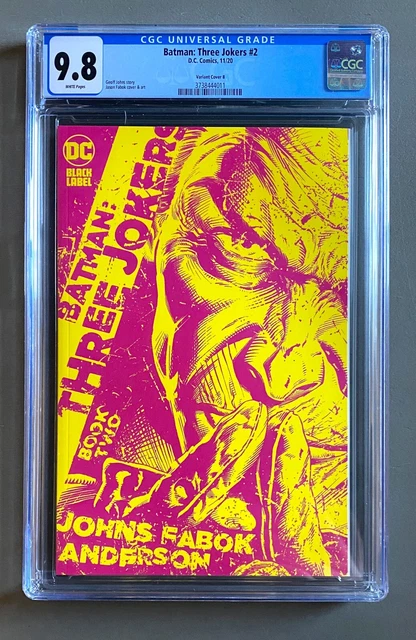 Batman: Three Jokers #2 (DC Comics) Variant Cover B 1:25, Jason Fabok - CGC 9.8