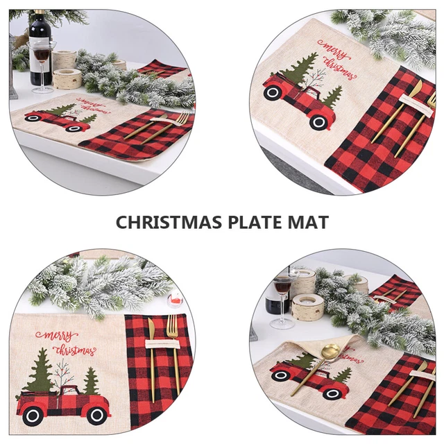 Platzdeckchen Urlaub Tischsets Plaid Auto Tischset Auto Trimmen Weihnachten 3