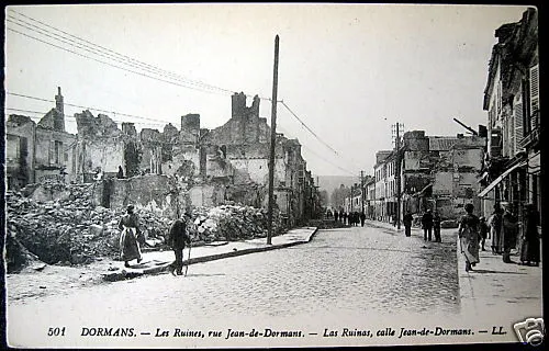 FRANCE~1900's DORMANS - Les Ruines, Rue Jean-de-Dormans
