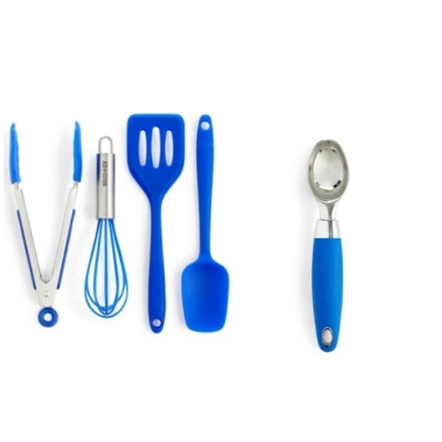 Art & Cook Mini Kitchen Utensils,Ice Cream Scoop - Blue
