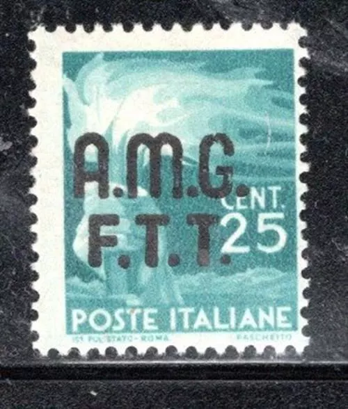 Italy Trieste  Europe  Overprint A.m.g. F.t.t. Stamp Mint Hinged   Lot 332U
