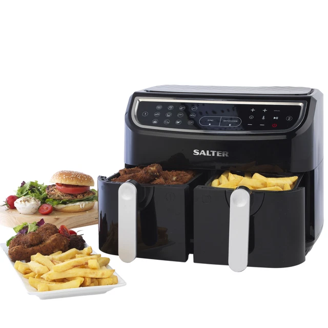 SALTER DUAL AIR Fryer Large Double Basket 8.2L (Open Box) £99.99