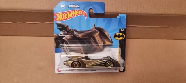 HOT WHEELS 2023 137/250 BATMAN BATMOBIL Bronze Neu auf Karte