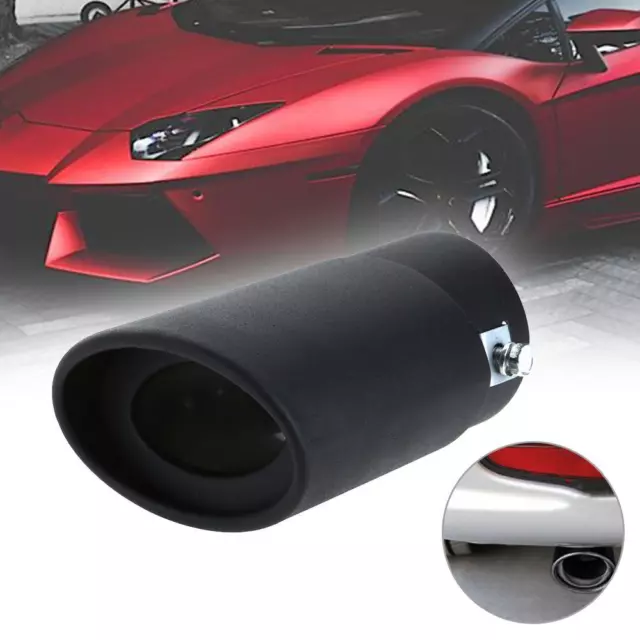 Car Exhaust Muffler Tip Stainless Steel Round Exhaust Pipe Tail Muffler Tip Pipe 3