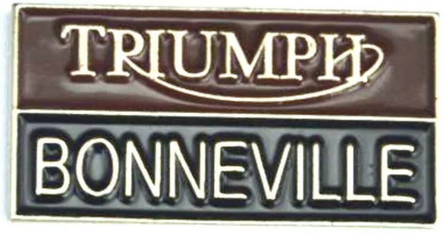 Triumph Bonneville Logo Metal Enamel Pin Badge Biker Motorbike Motorcycle