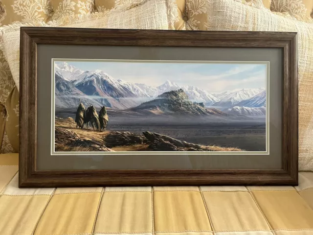 Custom Framed Art Print Of Edoras From “The Lord Of The Rings”