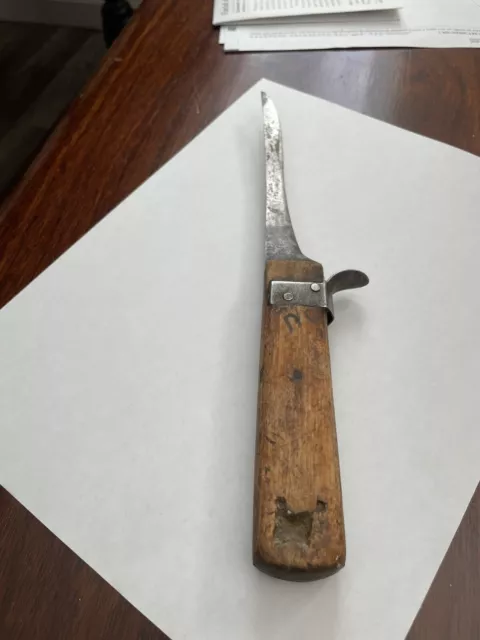 vintage russell boning knife With Finger Guard