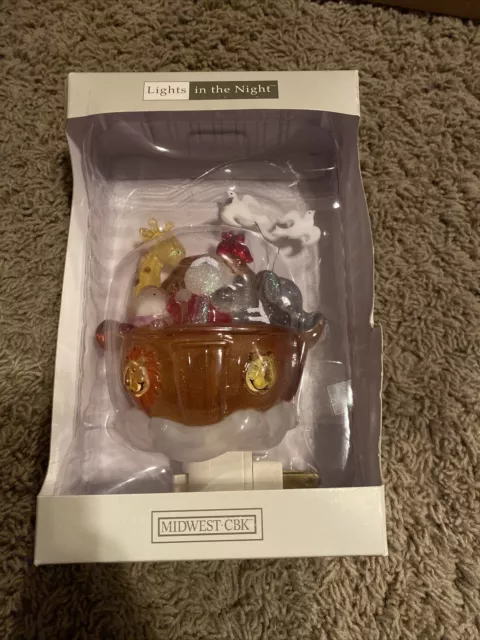 New Midwest CBK Noah's Ark Night Light NIB Old Stock B