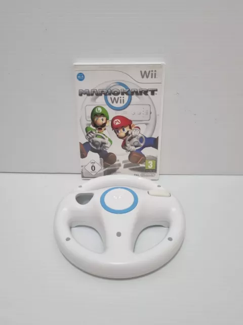 Nintendo Wii Mario Kart Game & Wheel Complete with Manual PAL: FREE TRACKED POST