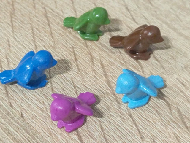 5 Figurines PLAYMOBIL Oiseaux Et Arbre (Belen) - Occasion - Thème Pays/Forêt