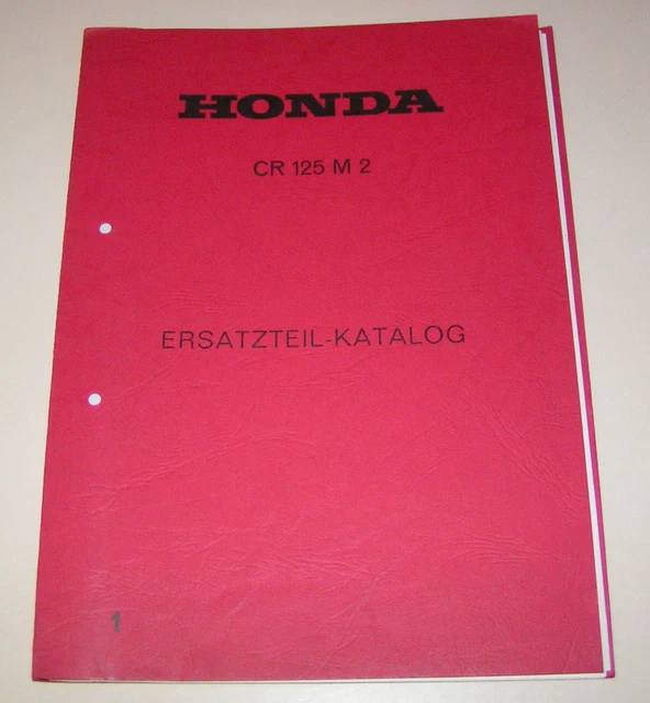 SPARE PARTS CATALOG/PARTS List Honda Cr 125 M 2 36.17 PicClick AU