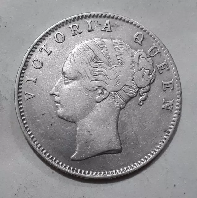 1840, Victoria Queen, Britisch-Indien, Ostindien-Kompanie, AR 1 Rupie, weiter