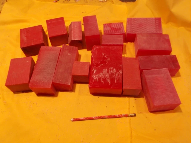 BOX LOT of RED TOOLING BOARD pattern tool die mold plastic prototype modeling