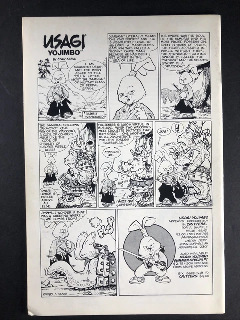 Zero Sworddancer #1 One-Shot Thoughts And Images Valco Comics July 1986 FN 2