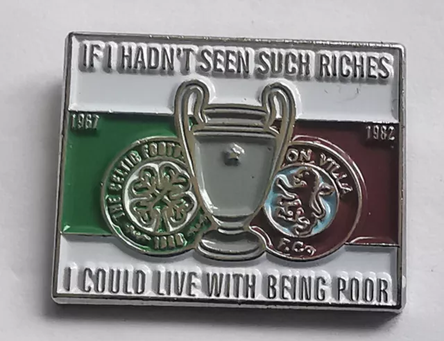 Celtic / Aston Villa European cup winners badge.