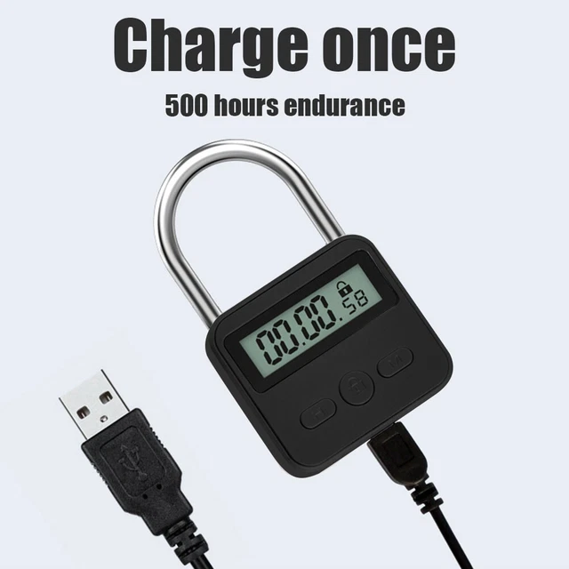 Blocco timer metallo multifunzione display LCD digitale portatile 99 ore tempo massimo