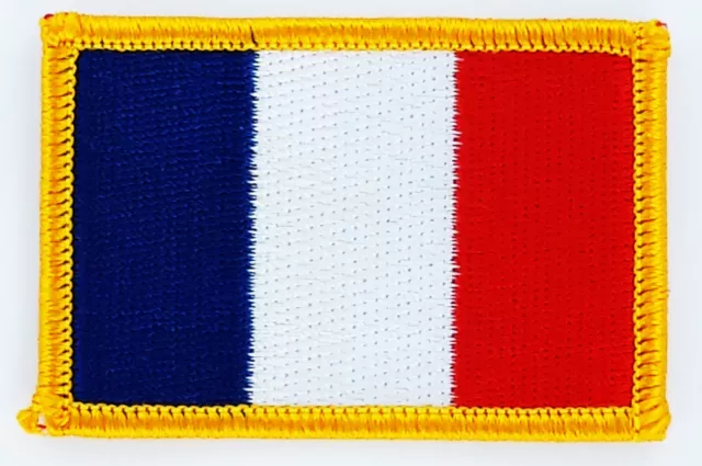 PATCH ECUSSON BRODE DRAPEAU FRANCE franais INSIGNE THERMOCOLLANT NEUF FLAG