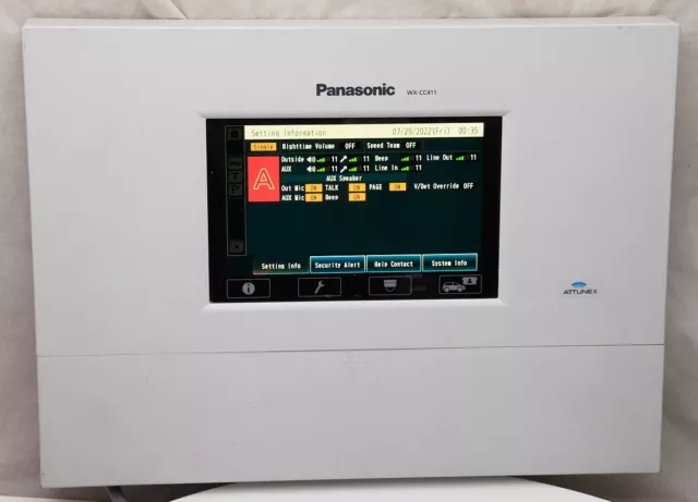 Panasonic Attune II WX-CC411 Fast Food Wireless Guida Thru Interfono Base