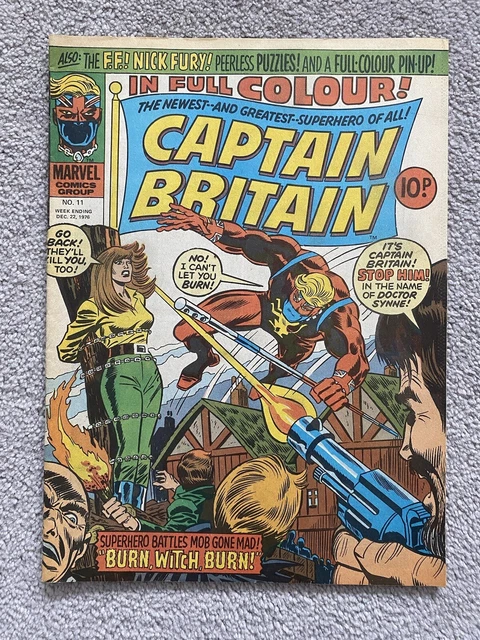 Captain Britain 11 Marvel UK 1976 Second Betsy Braddock (Psylocke) on Cover VF
