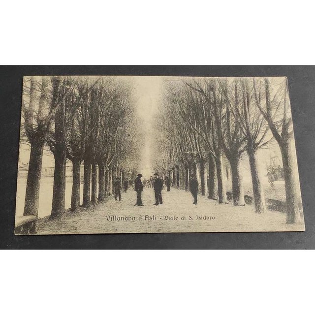 Cartolina Villanova d'Asti - Viale di S. Isidoro