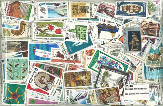Eastern Europe - 3000 Different Stamps [32318] + Free Gift