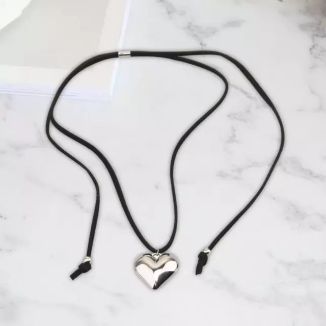 Collier pendentif coeur collier à breloques coeur pour femmes mode bijoux