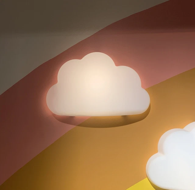 NEW IKEA UPPLYST LED Children Safety wall lamp Cosy Lights cloud white Plastic £30.89 PicClick UK