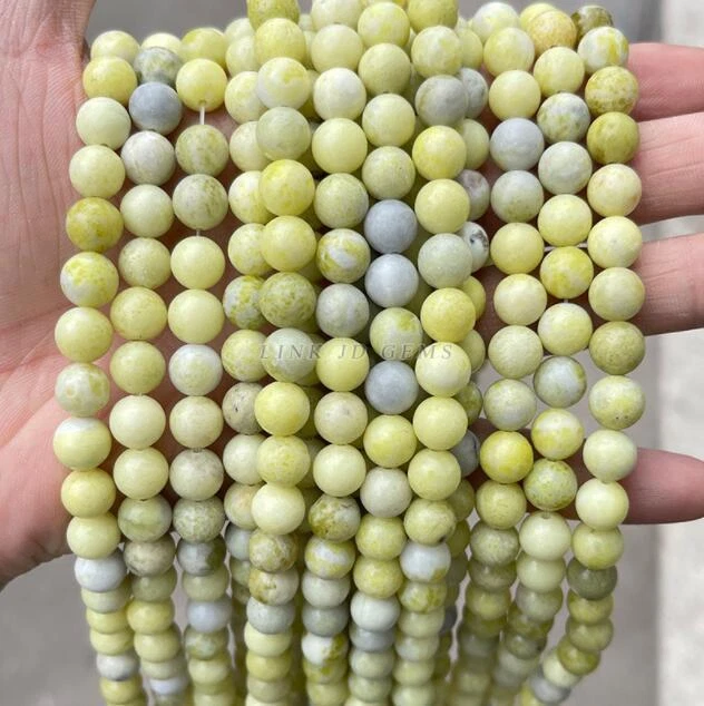 10mm Natural Qingli Milk Cap Xiuyu Round Beads Qingyu Scattered Beads