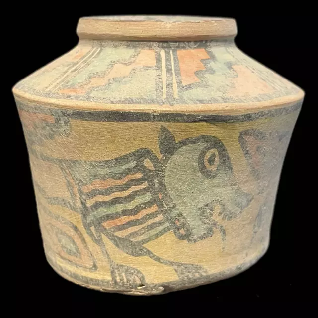 Rare Indus Valley Polychrome Vessel, Rare Ancient Artefact 2000-2600 B.c. (17)