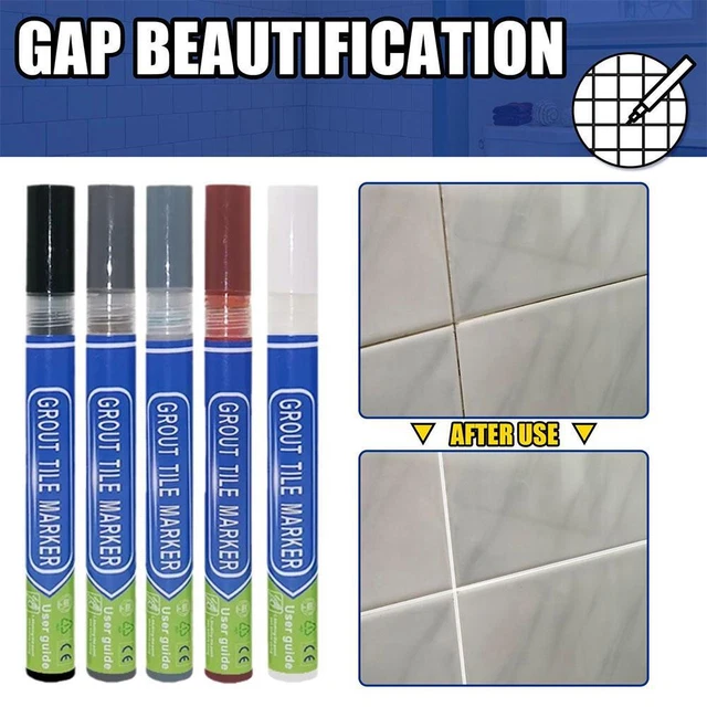 Tile Repair Fast Drying Wall Refill Marker Anti Mould Pen Grout Bathroom B6W6
