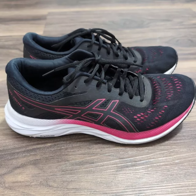 Asics Gel-Excite 6 AmpliFoam Running Shoes Black Pink Womens Size 11 Sneakers 3