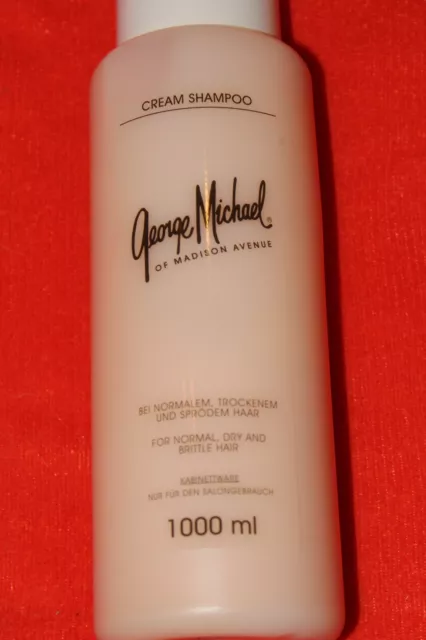 1000ml GEORGE MICHAEL SHAMPOO cream LANG-HAARPFLEGE neu unbenutzt