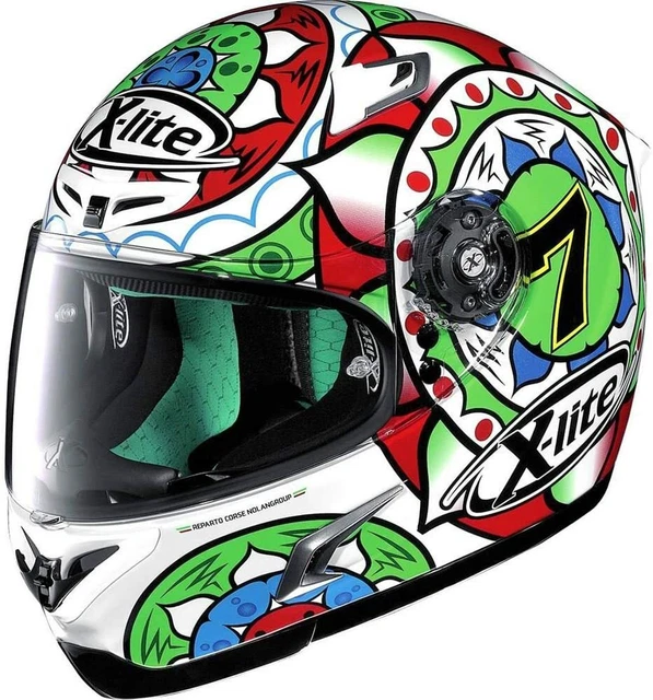 Casco Integrale Moto Pista Racing Nolan X-Lite X-802Rr Chaz Davies Imola 112