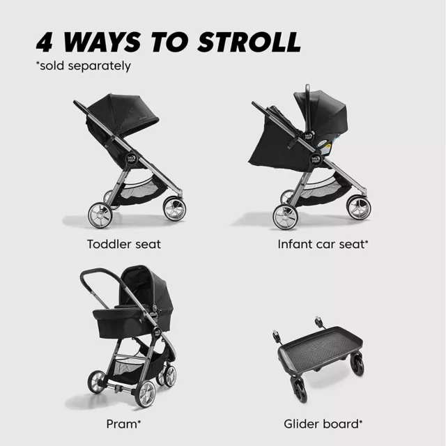 Baby Jogger City Mini 2 Stroller Compact 3-wheel Stroller Pike 3