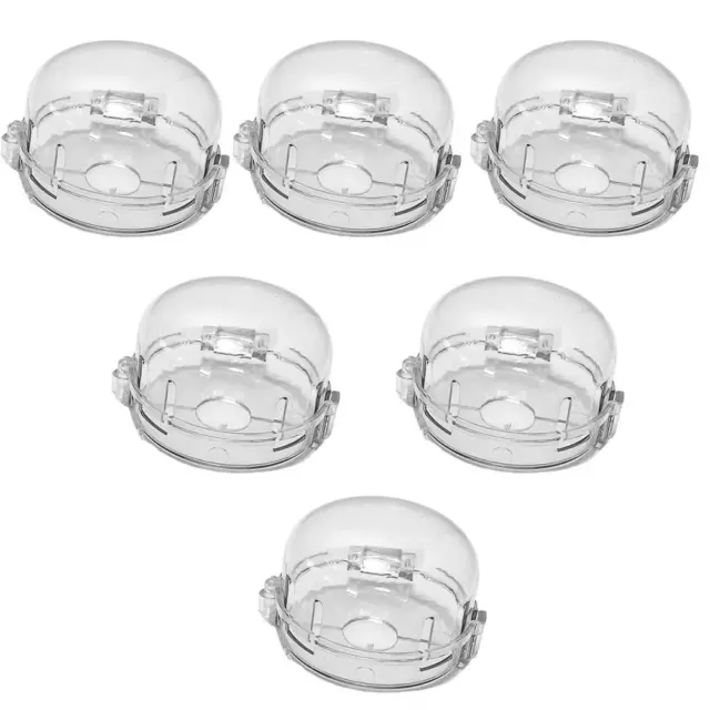 6Pc Child Proof Clear Stove Knob Cover Protector for Oven Knobs Baby Safety Tool
