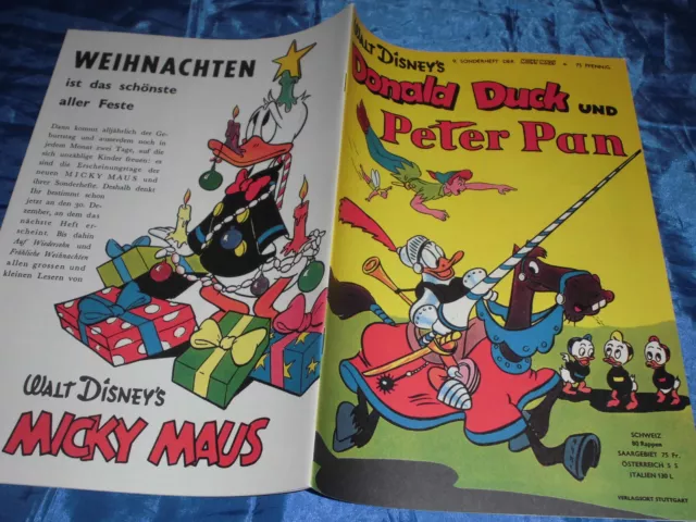 Walt Disney , MICKY MAUS  Sonderheft 9 , Donald Duck + Peter Pan , Reprint 1997