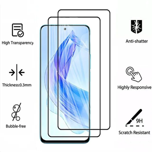 HD Clear Phone Screen Protector for Honor 90 Lite 5G , 2.5D Arc Edge  Tempered Glass Explosion-proof Film Wholesale