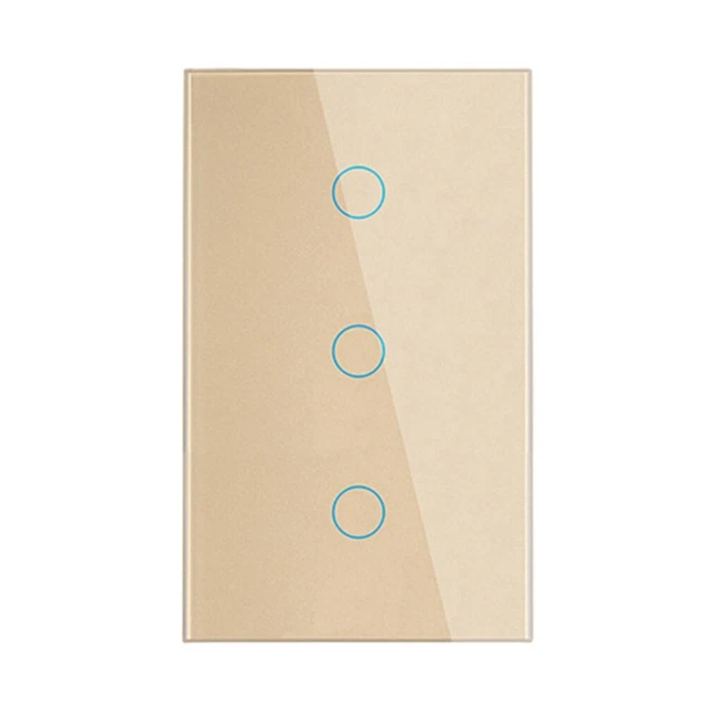 Interruttore luce WiFi intelligente interruttore USA 123 marce con ABS premium + PC + materiale ottone