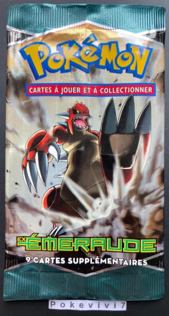 BOOSTER Bloc EX Pokemon EX EMERAUDE GROUDON Vide / Empty / Open / NO CARDS !