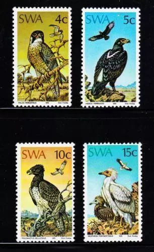 Album Treasures South West Africa Scott # 373-376 Birds of Prey Mint NH