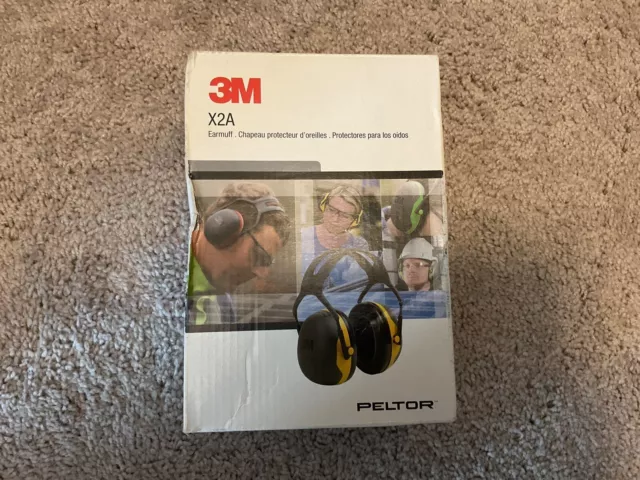 NIOB - 3M Peltor X2A Earmuffs , Black & Yellow , NRR 24 dB
