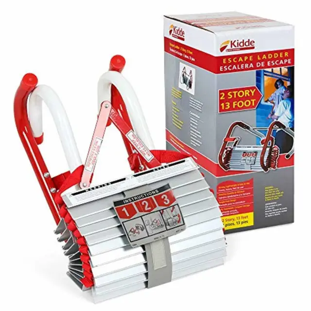 Portable Emergency Fire Escape Ladder Rope Metal Life Home Window 2 Story Safety