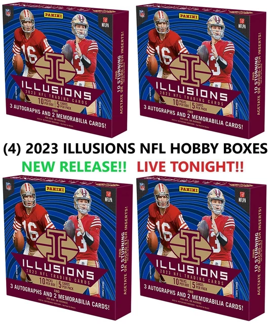 KANSAS CITY CHIEFS Break 463 x4 2023 ILLUSIONS NFL HOBBY BOITE 1/4 ÉTUI