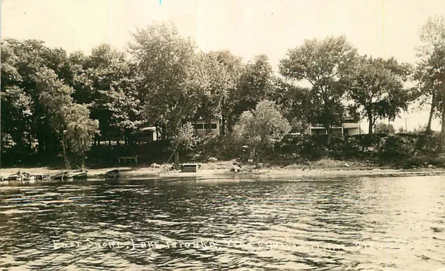Real Photo Postcard East Shore Lake Tetonka, Waterville, Minnesota - ca 1920s