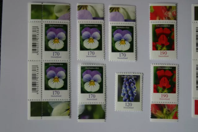 Bund BRD Blumen 170 Stiefmütterchen Mi.Nr. 3473 postfrisch Rand oben