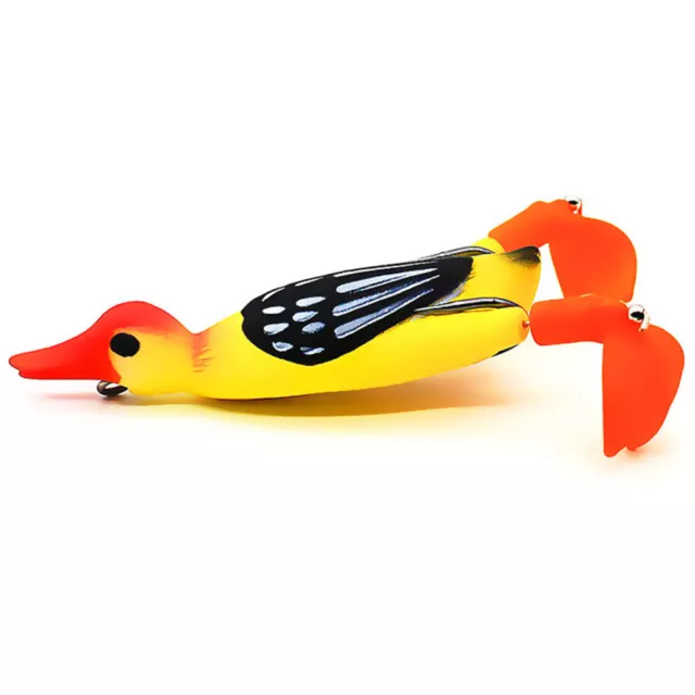 (3) 9.5cm 12g Top Water 3D Simulation Duck Soft Fishing Lure Floating